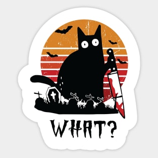 Cat What Sticker